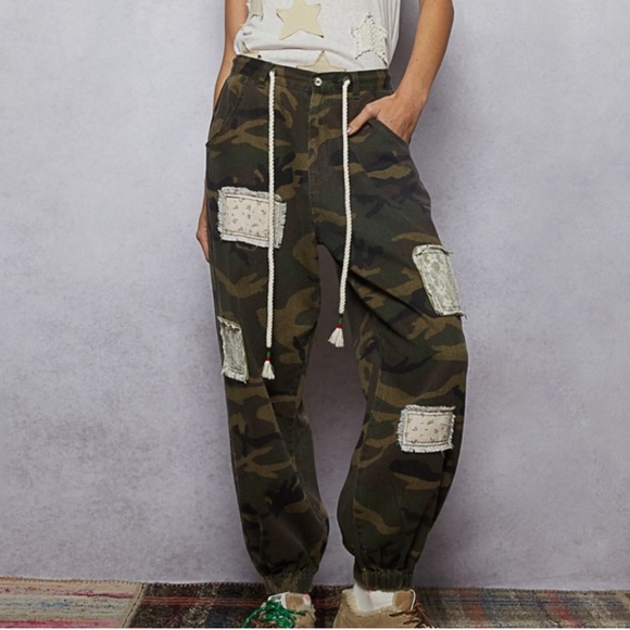 POL Camouflage Patchwork Pants - Picture 5 of 12
